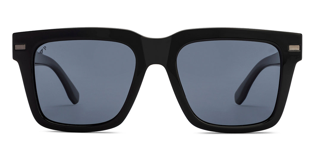 Black Wayfarer Full Rim Unisex Sunglasses by Vincent Chase Polarized-215955