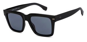 Black Wayfarer Full Rim Unisex Sunglasses by Vincent Chase Polarized-215955