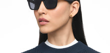 Load image into Gallery viewer, Black Wayfarer Full Rim Unisex Sunglasses by Vincent Chase Polarized-215983