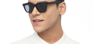 Black Wayfarer Full Rim Unisex Sunglasses by Vincent Chase Polarized-215983