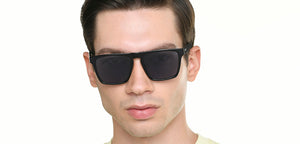 Black Wayfarer Full Rim Unisex Sunglasses by Vincent Chase Polarized-220989