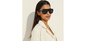 Black Wayfarer Full Rim Unisex Sunglasses by Vincent Chase Polarized-229001