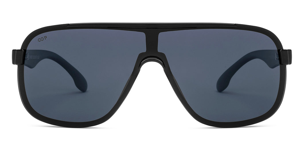 Black Wayfarer Full Rim Unisex Sunglasses by Vincent Chase Polarized-229001