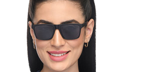 Black Wayfarer Full Rim Unisex Sunglasses by Vincent Chase Polarized-210403