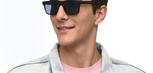Black Wayfarer Full Rim Unisex Sunglasses by Vincent Chase Polarized-210403