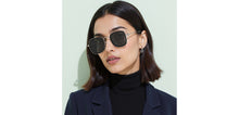 Load image into Gallery viewer, Black Rectangle/ Square Full Rim Unisex Sunglasses by Vincent Chase Polarized-229555