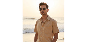 Black Rectangle/ Square Full Rim Unisex Sunglasses by Vincent Chase Polarized-229555