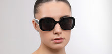Load image into Gallery viewer, Black Rectangle Full Rim Unisex Sunglasses by John Jacobs-225414