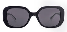 Load image into Gallery viewer, Black Rectangle Full Rim Unisex Sunglasses by John Jacobs-225414