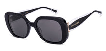 Load image into Gallery viewer, Black Rectangle Full Rim Unisex Sunglasses by John Jacobs-225414