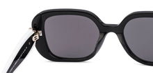 Load image into Gallery viewer, Black Rectangle Full Rim Unisex Sunglasses by John Jacobs-225414