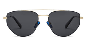 Gold Aviator Full Rim Unisex Sunglasses by Vincent Chase Polarized-206767