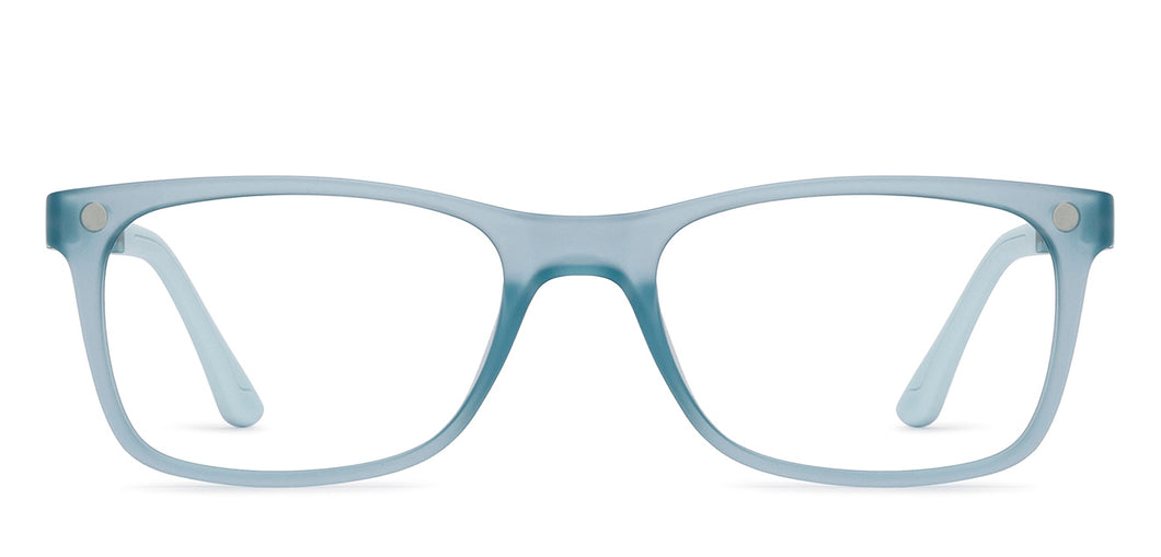 Blue Rectangle Full Rim Unisex Eyeglasses by Lenskart Air-216515