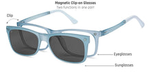 Load image into Gallery viewer, Blue Rectangle Full Rim Unisex Eyeglasses by Lenskart Air-216515