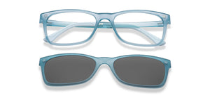 Blue Rectangle Full Rim Unisex Eyeglasses by Lenskart Air-216515