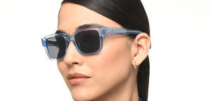 Blue Rectangle Full Rim Unisex Sunglasses by Lenskart-217416