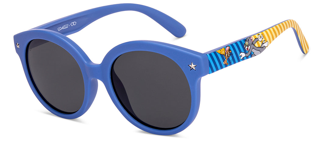 Blue Round Full Rim Kids Sunglasses by Hooper Online-218104