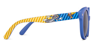 Blue Round Full Rim Kids Sunglasses by Hooper Online-218104