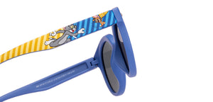 Blue Round Full Rim Kids Sunglasses by Hooper Online-218104