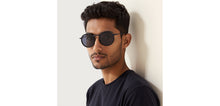 Load image into Gallery viewer, Blue Round Full Rim Unisex Sunglasses by Vincent Chase Polarized-229019