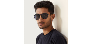 Blue Round Full Rim Unisex Sunglasses by Vincent Chase Polarized-229019