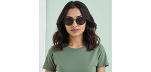 Blue Round Full Rim Unisex Sunglasses by Vincent Chase Polarized-229019