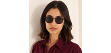 Load image into Gallery viewer, Blue Round Full Rim Unisex Sunglasses by Vincent Chase Polarized-229019