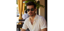 Load image into Gallery viewer, Blue Round Full Rim Unisex Sunglasses by Vincent Chase Polarized-229019