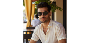 Blue Round Full Rim Unisex Sunglasses by Vincent Chase Polarized-229019