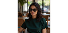 Load image into Gallery viewer, Blue Round Full Rim Unisex Sunglasses by Vincent Chase Polarized-229019