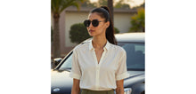Load image into Gallery viewer, Blue Round Full Rim Unisex Sunglasses by Vincent Chase Polarized-229019