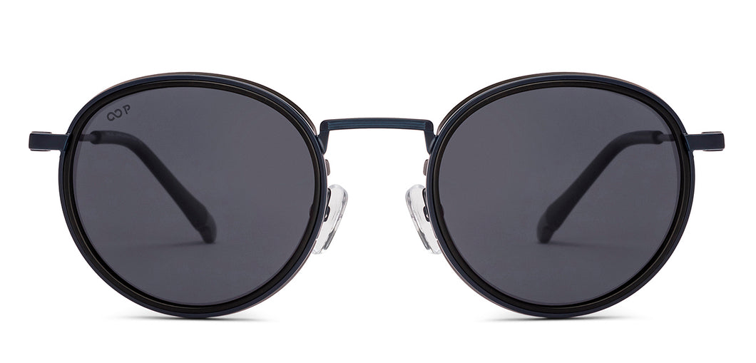 Blue Round Full Rim Unisex Sunglasses by Vincent Chase Polarized-229019
