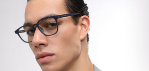 Blue Wayfarer Full Rim Unisex Eyeglasses by John Jacobs-218231