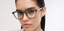 Load image into Gallery viewer, Blue Wayfarer Full Rim Unisex Eyeglasses by John Jacobs-218231