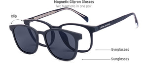 Blue Wayfarer Full Rim Unisex Eyeglasses by John Jacobs-218231