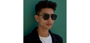 Gunmetal Aviator Full Rim Unisex Sunglasses by Lenskart-232723