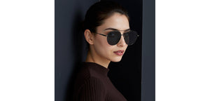 Gunmetal Aviator Full Rim Unisex Sunglasses by Lenskart-232723