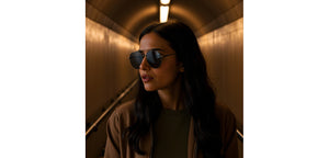 Gunmetal Aviator Full Rim Unisex Sunglasses by Lenskart-232723