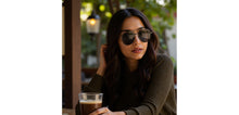 Load image into Gallery viewer, Gunmetal Aviator Full Rim Unisex Sunglasses by Lenskart-232723