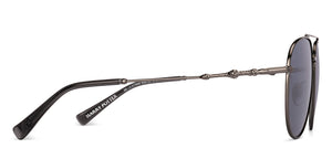 Gunmetal Aviator Full Rim Unisex Sunglasses by Lenskart-232723