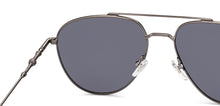 Load image into Gallery viewer, Gunmetal Aviator Full Rim Unisex Sunglasses by Lenskart-232723