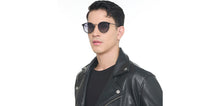 Load image into Gallery viewer, Black Round Full Rim Unisex Sunglasses by Vincent Chase Polarized-217966