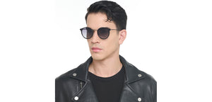 Black Round Full Rim Unisex Sunglasses by Vincent Chase Polarized-217966