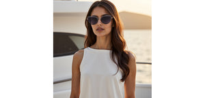 Grey Cat Eye Full Rim Women Sunglasses by John Jacobs-235141