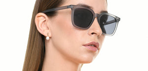 Grey Rectangle Full Rim Unisex Sunglasses by Vincent Chase Polarized-221001