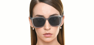 Grey Rectangle Full Rim Unisex Sunglasses by Vincent Chase Polarized-221001