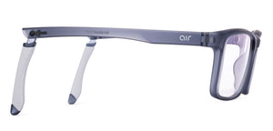 Grey Rectangle Full Rim Unisex Eyeglasses by Lenskart Air-217449
