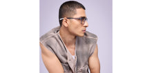 Load image into Gallery viewer, Grey Rectangle Full Rim Unisex Eyeglasses by Lenskart Air-217449