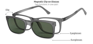 Grey Rectangle Full Rim Unisex Eyeglasses by Lenskart Air-216514