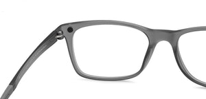 Grey Rectangle Full Rim Unisex Eyeglasses by Lenskart Air-216514